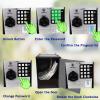 Litpggy Kids Safe Bank with Fingerprint Password Talking ATM Piggy Bank for Real Money Toy Gift for 5-14 Years Old Boys Girls (Silver/Black) view 2