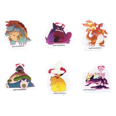 [6-in-1] Monster Friends Character W Collection Eraser 6pcs Set