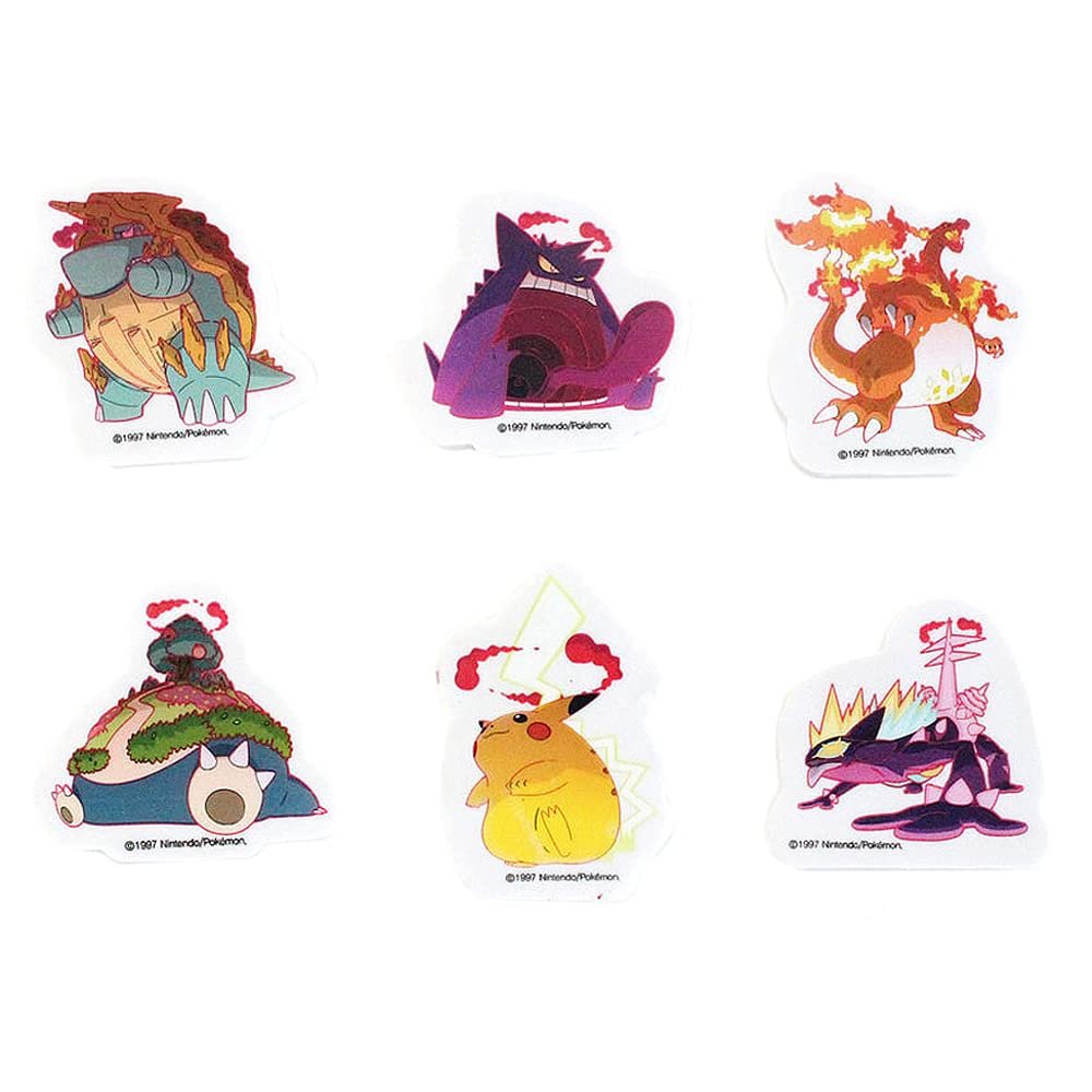 [6-in-1] Monster Friends Character W Collection Eraser 6pcs Set