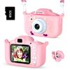 ASTGMI Kids Camera, 2.0 Inch Child Digital Camera, Mini Digital Camera for 3-10 Year Old Boys Girls, 1080P HD Video, 32G SD Card, USB Line view 1