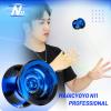 MAGICYOYO Professional Unresponsive Yoyo N11 Plus, Aluminum Yo Yo for Kids/Advanced Players, Dual Purpose Yo-yo Replacement Responsive Bearing for Beginner+12 Strings + Storage Bag (Black Blue) view 4