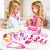 Doctor Costume for Kids - Dr Medical Pretend Play Toys Set for Girls - Doctors Kit for Toddlers 3-5 - Nurse Sets for Girl 22Pcs - Doctors Playset for Toddler Ages 3 4 5 6 Year Old view 4