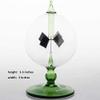 Perezy Green Solar Power Radiometer Crookes Solar Energy Vanes Windmill Gift Home Desk Decoration Transparent Green view 3