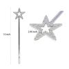 ICEYLI Star Wand, 13 Inches Silver Fairy Princess Angel Wand Magic Fairy Wands Sticks for Halloween Christmas Cosplay Party Birthday Favors view 2