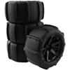 GDOOL 4 Pieces RC 1:16 Paddles Buggy Tires Hex 12mm Wheels for Snow Sand H16BM 16889 16890 16890A H16GT H16DR HB17 H16E 144001 144002 124016 Master Off Road Car(4 PCS) view 3
