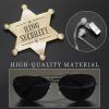 Huwane Ring Security Wedding Ring Bearer Gifts Secret Service Cosplay Set Police Spy FBI Toys Accessory, Include Acoustic Earpiece Tube Headsets, Ring Bearer Sunglasses, Ring Security Badges (2) view 3
