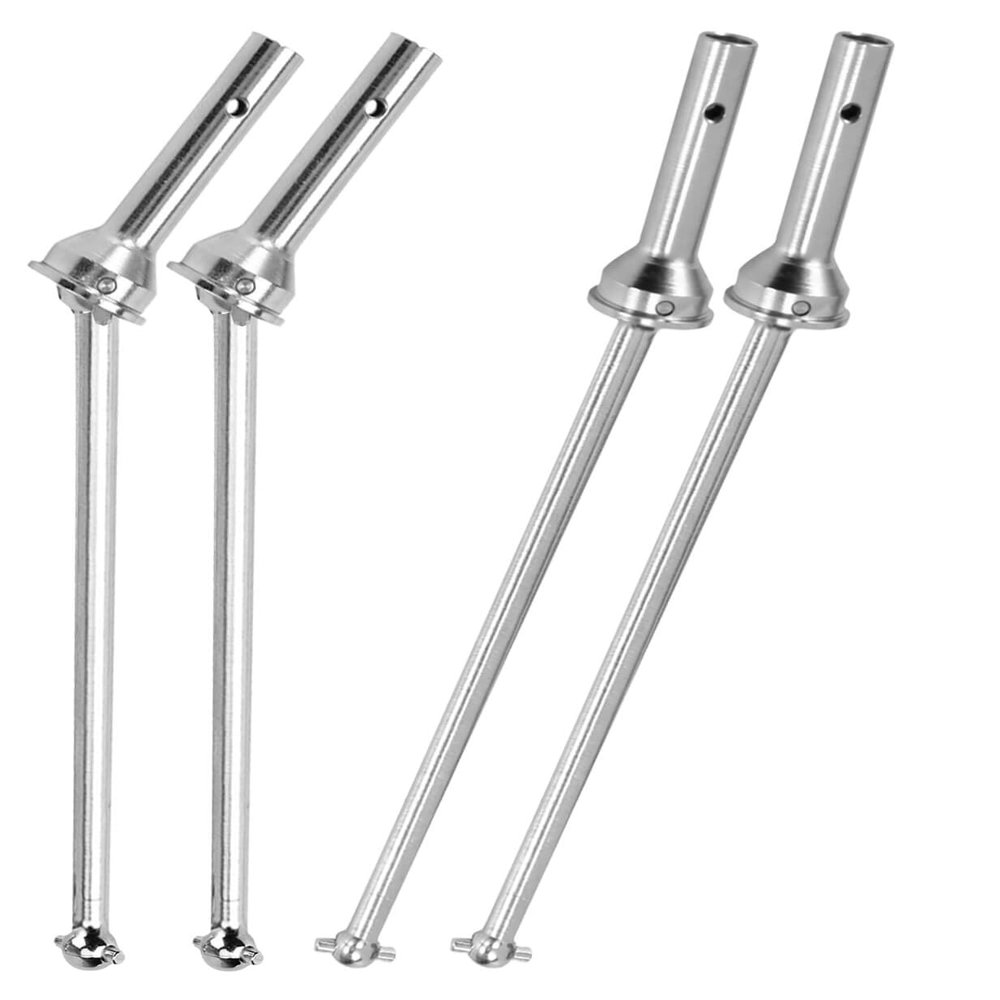 Drive Shaft Upgrades Part for 1/8 Kraton 6S BLX Outcast 6S BLX Notorious 6S BLX,ARRCat 4pcs Front Rear Drive Shaft Upgrades Part,Harden Metal #45 Driveshaft Hop-up,(More Power 2022),Silver