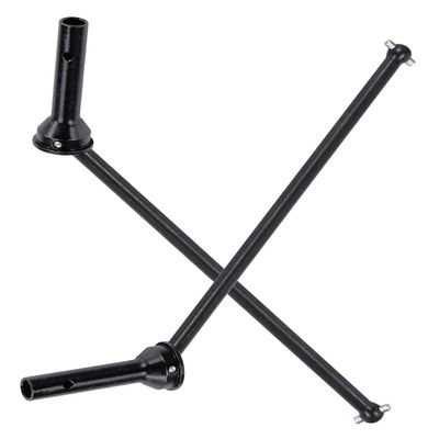 Rear Drive Shaft Upgrades Part for 1/8 Kraton 6S BLX Outcast 6S BLX Notorious 6S BLX,ARRCat 2pcs Drive Shaft Upgrades Part,Harden Metal #45 Driveshaft Hop-up,(More Power 2022),Black