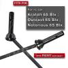 Rear Drive Shaft Upgrades Part for 1/8 Kraton 6S BLX Outcast 6S BLX Notorious 6S BLX,ARRCat 2pcs Drive Shaft Upgrades Part,Harden Metal #45 Driveshaft Hop-up,(More Power 2022),Black view 2
