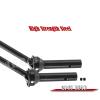 Rear Drive Shaft Upgrades Part for 1/8 Kraton 6S BLX Outcast 6S BLX Notorious 6S BLX,ARRCat 2pcs Drive Shaft Upgrades Part,Harden Metal #45 Driveshaft Hop-up,(More Power 2022),Black view 3