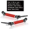 2pcs Upgrades Part Rear Drive Shaft CVD for 1/10 Slash 2WD 4x4 VXL Platinum Ultimate,Rustler VXL 4X4 2WD Stampede VXL 4X4 2WD Hoss VXL,ARRCat RC Hop-Ups Parts,Red(More Power) view 2