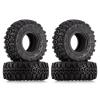 INJORA 1.0 Tires Soft Rubber Crawler Wheel Tires and Motor for SCX24 Gladiator Bronco C10 JLU Deadbolt B17 Axial 1/24 1/18 Tracked car view 2