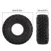 INJORA 1.0 Tires Soft Rubber Crawler Wheel Tires and Motor for SCX24 Gladiator Bronco C10 JLU Deadbolt B17 Axial 1/24 1/18 Tracked car view 3