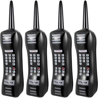 Chivao 4 Pcs Inflatable Phone 80s 90s Party Decorations Retro Inflatable Mobile Cell Phones Blow Fake Phone Prop for Birthday Party Decoration Cosplay Fancy Dress Hip Hop Accessory Supplies, 26 Inch