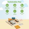 PlanToys Geometric Sorting Board in Orchard Shade | Montessori Shape, Size and Colour Learning Toy | Eco Friendly Fine Motor and Problem Solving Activity view 3