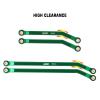 INJORA High Clearance Front 4 Links Set for SCX24 Gladiator Dodge Power Wagon 1/24 RC Crawler Car Axial, 8PCS (Green) view 2