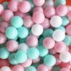 MoonxHome Ball Pit Balls for Toddlers, BPA Free Crush Proof Plastic Toy Balls for Ball Pit, Children's Pool Water Toys, Ideal Gift for Christmas Balls for Play Tent 2.15" Pack of 100 White&Green&Pink view 1