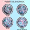 MoonxHome Ball Pit Balls for Toddlers, BPA Free Crush Proof Plastic Toy Balls for Ball Pit, Children's Pool Water Toys, Ideal Gift for Christmas Balls for Play Tent 2.15" Pack of 100 White&Green&Pink view 4
