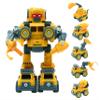 LEXiBOOK Robotruck, 5 in 1 Build-Your-own Robot kit, transformable Construction Vehicles 5 in 1, DIY, Construction, Building, Truck, Educational Kids' Toy, Yellow, ROBD10 view 1