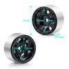 Que-T 4pcs 1.0inch Metal Beadlock Wheel Rims Hubs for 1:24 Axial SCX24 AXI0081 AXI00001 C10 AXI00002 JLU RC Car (Black) view 2