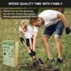 POMIKU Kids Garden Tools, Rake and Shovel Set, 7 Pieces Gardening Tools for Yard, Beach, Camping Play, Outside Toys for Kids Ages 3 up Gift view 4