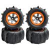 GDOOL RC Paddle Tires Wheels LG-ZJ02 25-ZJ02 for High Speed 9125 X07 X08 X17 9155 9156 RC Cars 9201E 9205E 9206E 200E 201E RZ001G-A 104009 RC Trucks (4 PCS) view 1