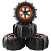 GDOOL RC Paddle Tires Wheels LG-ZJ02 25-ZJ02 for High Speed 9125 X07 X08 X17 9155 9156 RC Cars 9201E 9205E 9206E 200E 201E RZ001G-A 104009 RC Trucks (4 PCS) view 2