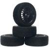 HOBBYMARKING Rubber Tires and Rims RC Wheel Set for Tamiya TT-01 TT-02 TT01E TL01 M-05 M-06 1/10 RC Rally Car view 1