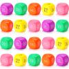 20 Pieces Motivational Stress Ball Bulk for Adults Square Shape Brain Stress Relief Balls Quotes Foam Dice for Kids Classroom School Supplies Social Emotional Learning Anxiety Toys, 5 Colors view 1