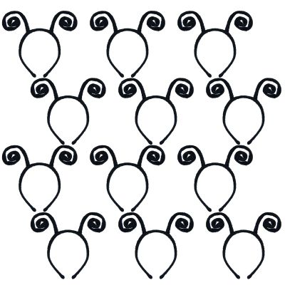Coopay 12 Pack Butterfly Antenna Headband Snail Headband Alien Hairband Butterfly Hair Accessories Black Velvet Hairband for Halloween Party Costume Cosplay Dress Up Pretend Play Accessory