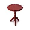 Miniature Dollhouse End Table 1:12 Scale Wooden Furniture Round Side Tea Table Model for Dollhouse Living Room Scene Decoration Gift (Brown) view 1