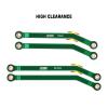 INJORA High Clearance Front 4 Links Set for SCX24 C10 JLU Bronco Base Camp Axial 1/24 RC Crawler Car, 8PCS (Green) view 2