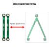 INJORA High Clearance Front 4 Links Set for SCX24 C10 JLU Bronco Base Camp Axial 1/24 RC Crawler Car, 8PCS (Green) view 3
