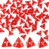 60PCS Red Four Sided D4 Dice for D&D TRPG Cup Games, Multi Gem Polyhedral Triangular Mini Acrylic Dice Set Suitable for Board Table RPG Gaming Theme Parties Gatherings Bar Gift for Friends Family view 1