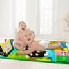 Inbeby Tummy Time Mirror & Play Mat & Pillow 3-in-1, High Contrast Black and White Baby Toys, Activity Mat for Early Education, Newborn Infant Tummy Time Toy Set for 0 3 6 12 Month Crinkle/Squeake view 2