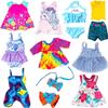 UNICORN ELEMENT 10 Sets Alive Baby Doll Clothes and Accessories Fit 12 Inch Baby Girl Doll ,Set Included Dresses, T-Shirts, Pants, Jumpsuit,Swimsuit-Best Gift for Girls view 1