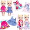 UNICORN ELEMENT 10 Sets Alive Baby Doll Clothes and Accessories Fit 12 Inch Baby Girl Doll ,Set Included Dresses, T-Shirts, Pants, Jumpsuit,Swimsuit-Best Gift for Girls view 3