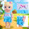 UNICORN ELEMENT 10 Sets Alive Baby Doll Clothes and Accessories Fit 12 Inch Baby Girl Doll ,Set Included Dresses, T-Shirts, Pants, Jumpsuit,Swimsuit-Best Gift for Girls view 4
