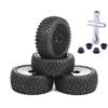 FDSF 4Pcs 85mm Tires Wheel Tyre for 144001 124019 104001 RC Car Upgrade Parts 1/10 1/12 1/14 Scale Off Road Buggy,2 view 1