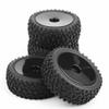 FDSF 4Pcs 85mm Tires Wheel Tyre for 144001 124019 104001 RC Car Upgrade Parts 1/10 1/12 1/14 Scale Off Road Buggy,2 view 4