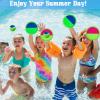 Bufeeaye Beach Toys - Toss and Catch Ball Set, Outside Games, Pool Toys for Kids and Adults with 6 Paddles and 3 Balls for 3 4 5 6 7 8 Year Old Boys and Girls Birthday Easter Gift view 2