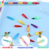 Thenshop 60 Pcs Stackable Crayons 10 Interchangeable Colors Valentine's Day Stacking Buildable Crayons Rainbow Stackable Pencils DIY Party Favors for Fall Holiday Kids Valentine School Office Supplies view 3