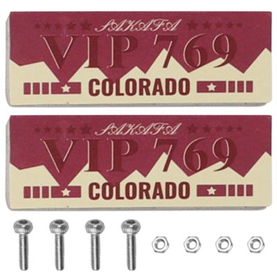 2PCS HIRCQOO Metal RC Car License Plate Decorations Accessories Compatible with Traxxas TRX-4 Tamiya CC01 Axial SCX10 D90 1/10 RC Crawler Car (VIP769)
