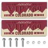 2PCS HIRCQOO Metal RC Car License Plate Decorations Accessories Compatible with Traxxas TRX-4 Tamiya CC01 Axial SCX10 D90 1/10 RC Crawler Car (VIP769) view 1