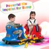 TOBBI Snail Baby Bumper Car, 12v Kids Electric Ride On Toy with Remote Control/Children DIY Funny Stickers/360 Degree Spin for Toddlers of Ages 3-9-Azure view 2