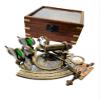 Nautical Sextant Maritime Nautical Sextant Telescope Vintage Marine Astrolabe Ship's Instruments Sextant With Wooden Box Vintage Functional BY MUSKAN NAUTICAL STORE view 1