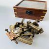 Nautical Sextant Maritime Nautical Sextant Telescope Vintage Marine Astrolabe Ship's Instruments Sextant With Wooden Box Vintage Functional BY MUSKAN NAUTICAL STORE view 4