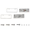 2PCS HIRCQOO Metal RC Car License Plate Decorations Accessories Compatible with Traxxas TRX-4 Tamiya CC01 Axial SCX10 D90 1/10 RC Crawler Car (VOLKT2) view 2