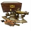 Vintage Sextant Maritime Nautical Sextant Telescope Vintage Marine Astrolabe Ship's Instruments Sextant With Wooden Box Functional Sextant BY MUSKAN NAUTICAL STORE view 1