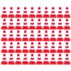 Toddmomy Mini Traffic Cones for Kids 50Pcs Construction Safety Cone Toys Educational Road Sign Playset for Toddlers and Boys Girls view 1